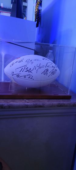 Multi-Signed Autographed White Football
