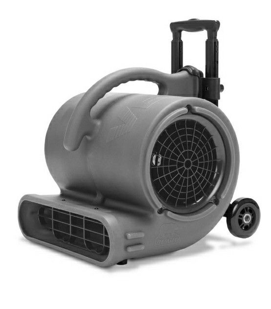1/2 HP Air Mover for Janitorial Water Damage Restoration Stackable Carpet Dryer Floor Blower Fan with Handle Grey

