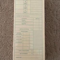 Adam’s Weekly Time Cards 200 2 Sided 