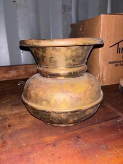 Vintage Brass Spittoon