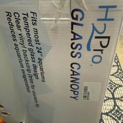 2 Glass Canopy Aquarium Tops