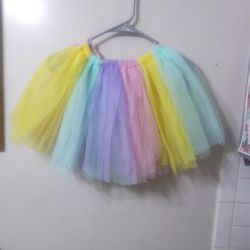 Children's One Size Fits Most Pastel Sheer Skirt