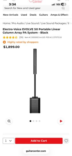 Electro-Voice EVOLVE 50 Portable Column Array PA System