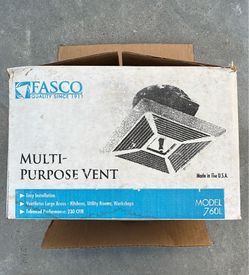 Fasco Multi- Purpose vent Model 760L