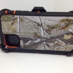 For iPhone 11 Orange Tree Camouflage Belt Clíp Case Cover Defender