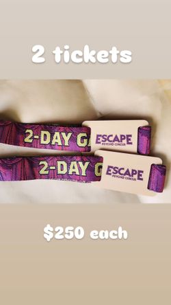 2- 2Day GA Wristbands