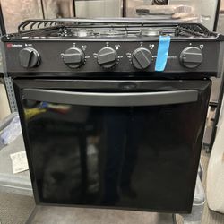 Suburban 3505A SRNLXB2B1XBP1EX 22" RV Cooktop Range All Black- Wire Grate 