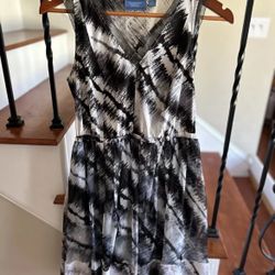 Black Lace Simply Vera Vera Wang Sleeveless Fit Flare Dress Women’s Size Small