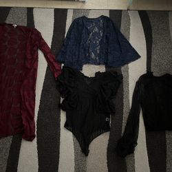 Womens Lace Shirts Tops Sizes Small Medium Large 