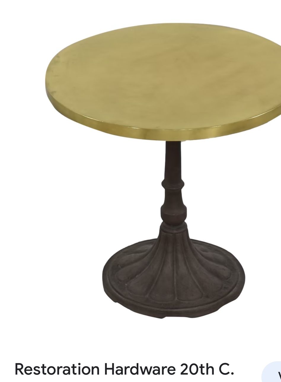 RH Beautiful Eclectic Brass And Wrought Iron Restoration Hardware Table for Sale in Tampa, FL