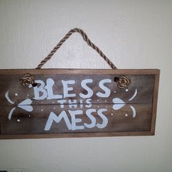 Rustic Wooden Sign 