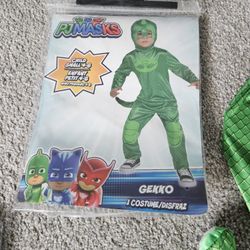 Pj Mask Green Kids Costume. Size 4-6
