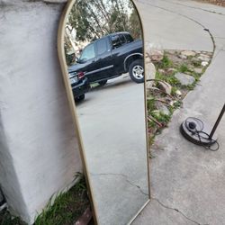 Gold Arch Mirror 17x48