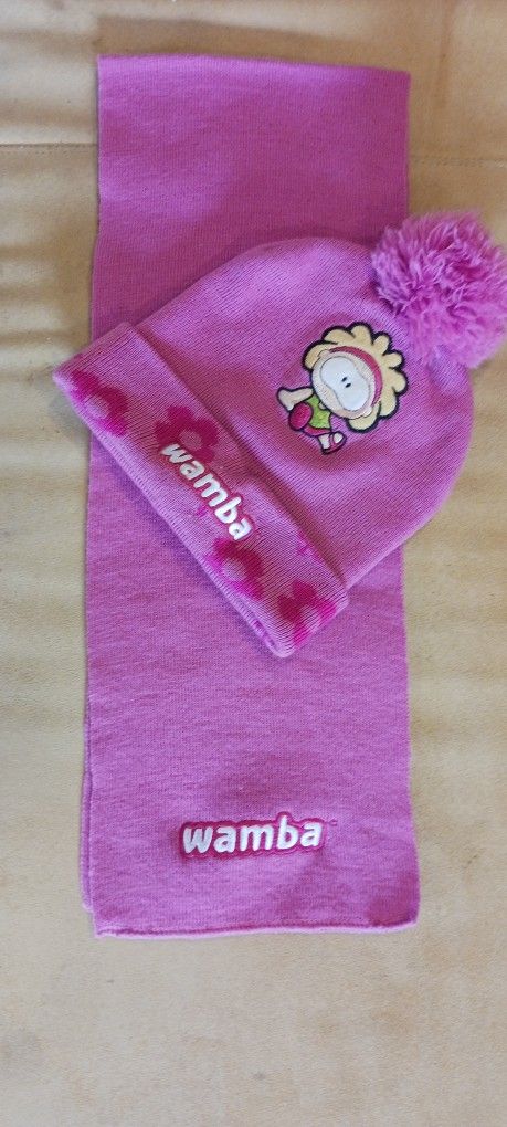 Girls Beanie And Scarf  4 -7 Year Olds 
