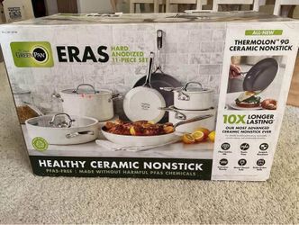 Greenpan  eras  10  pcs.  cookware  -  $300
