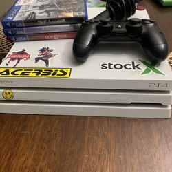 Ps4 Pro 1tb With One Controller And 3 Games Camera 