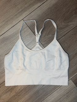 White pro-fit sports bra