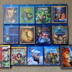 Disney Blu-ray movies, MINT CONDITION - $5 each, or 3 for $12