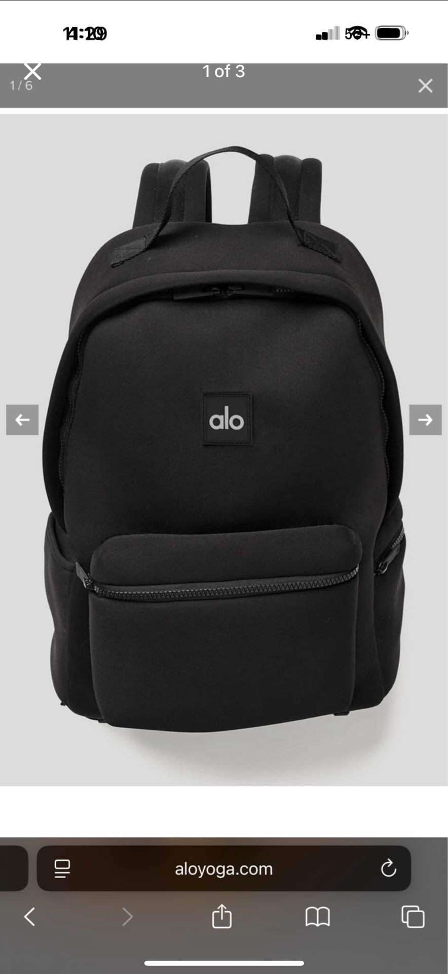 Alo backpack Alo Stow Backpack - Black/Silver - Backpacks - Free Shipping  main image 3
