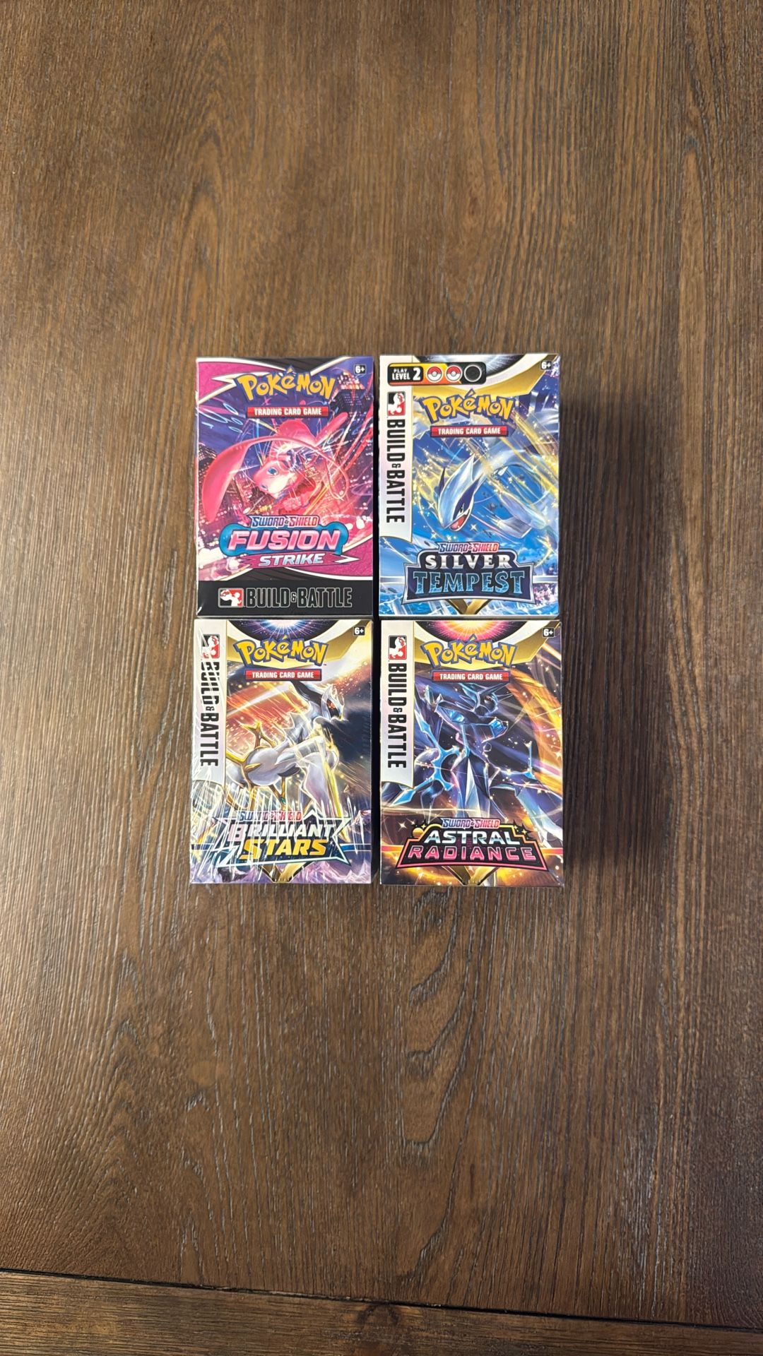 Pokemon Box Bundle - Fusion Strike, Brilliant Stars, Astral Radiance, Silver Tempest