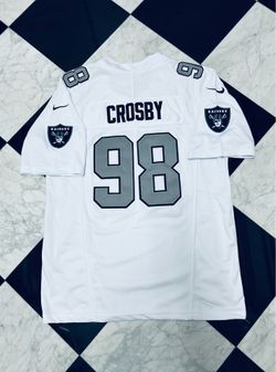 Maxx Crosby Raiders Jersey medium runs big
