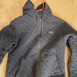 Blue Patagonia Zip Up Hoodie