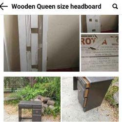 Wooden Queen Size Headboard 