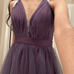 purple prom dress