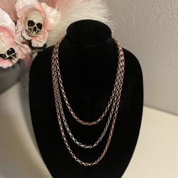 Three Chain Necklace 