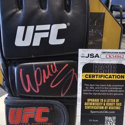 Wanderlei "the Axe Murderer" Silva  SIGNED (JSA COA) UFC Glove autographed MMA