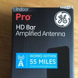 GE Jasco HDTV Bar Indoor Amplified OTA Antenna with Amplifier