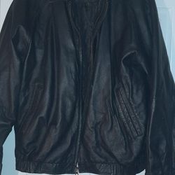 Men's Leather Jacket Lg