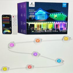 APPECK RGBW Permanent Outdoor Lights 100ft