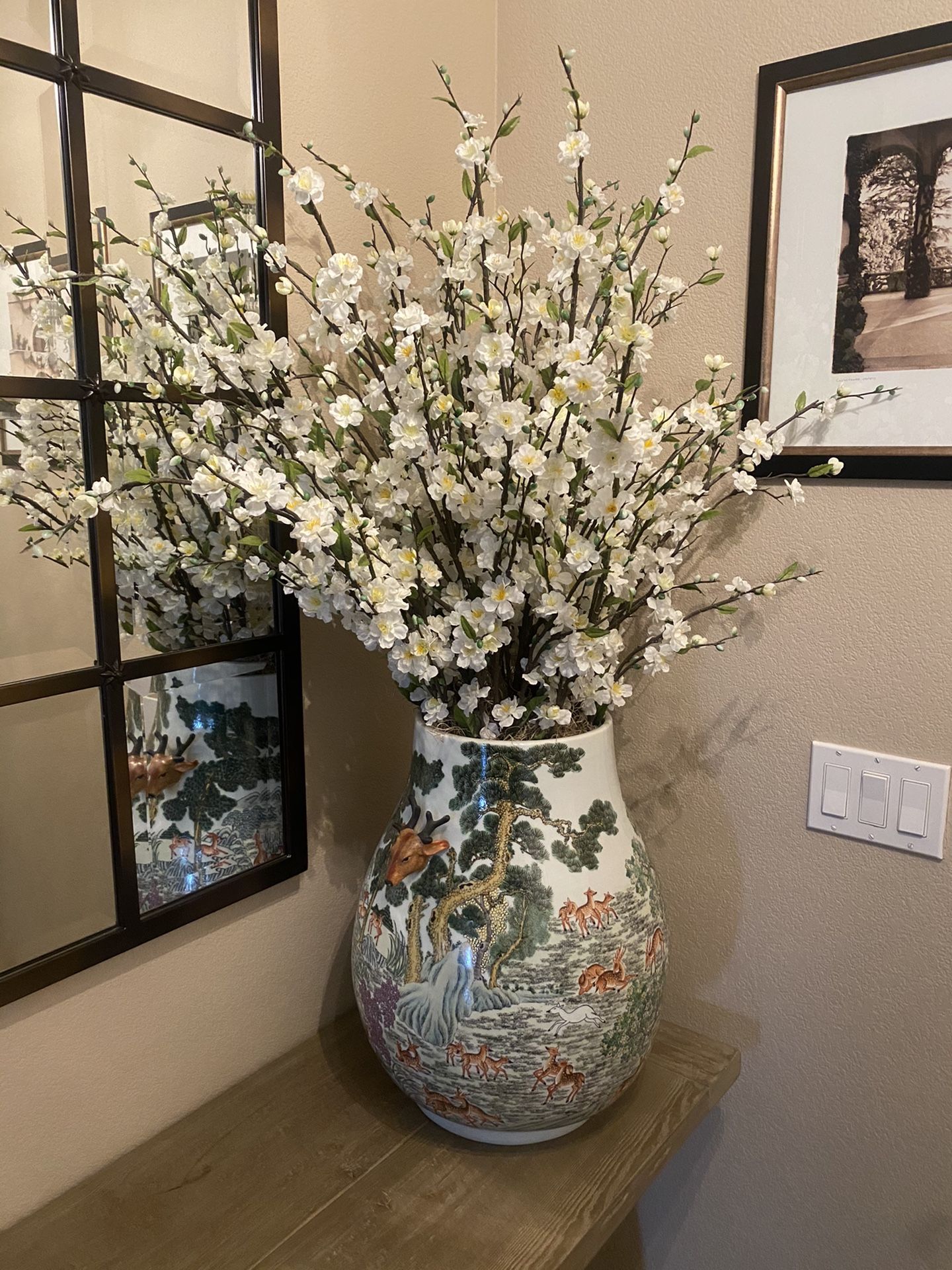 Antiques Vase with floral arrangement