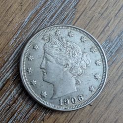 1906 Almost UNC Liberty Nickel