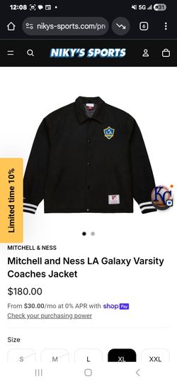 Mitchell & Ness LA Galaxy Varsity Coaches Jacket