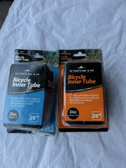 Kingman Bicycle Inner Tubes 26” – New, 2-Pack