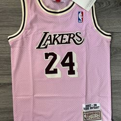 Los Angeles Lakers Kobe Bryant Brown/Pink YOUTH Jersey 