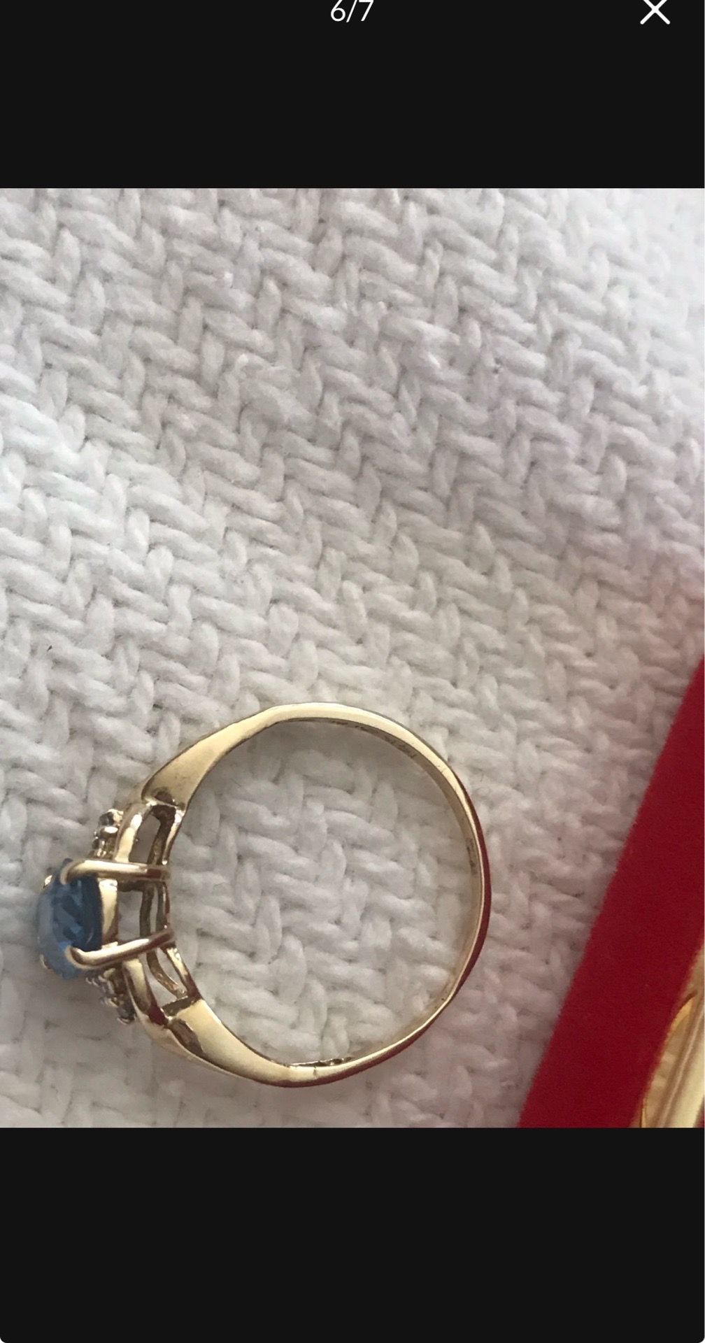 Ring 14 k gold size 7