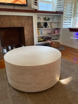 William Sonoma round coffee table