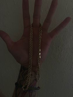 10kt gold rope chain