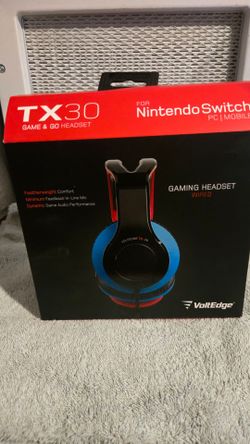 VoltEdge TX30 Game & Go Headset for the Nintendo Switch. "FACTORY SEALED"