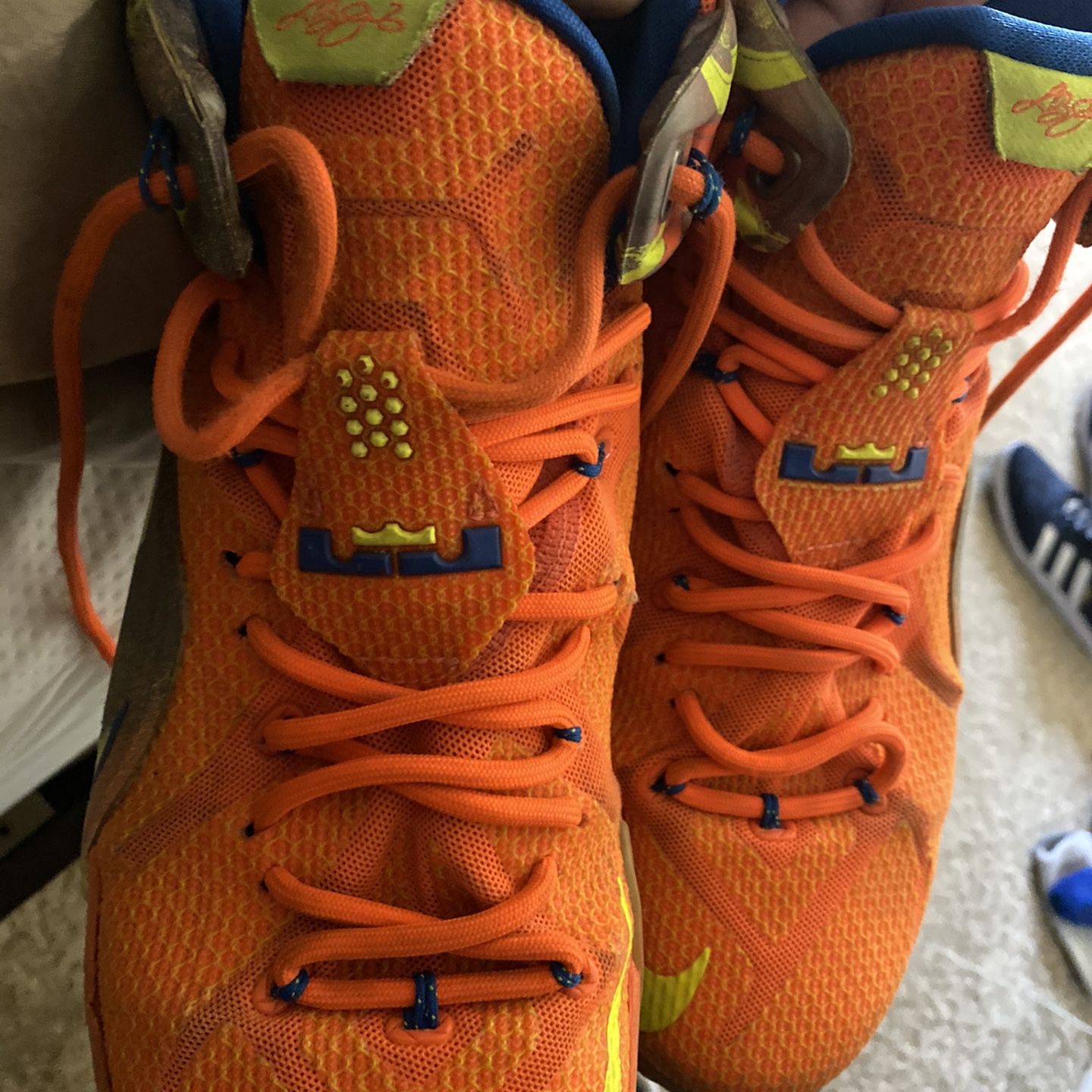 Lebron James - Orange 12s Size 11 - Nike Basketball Shoes