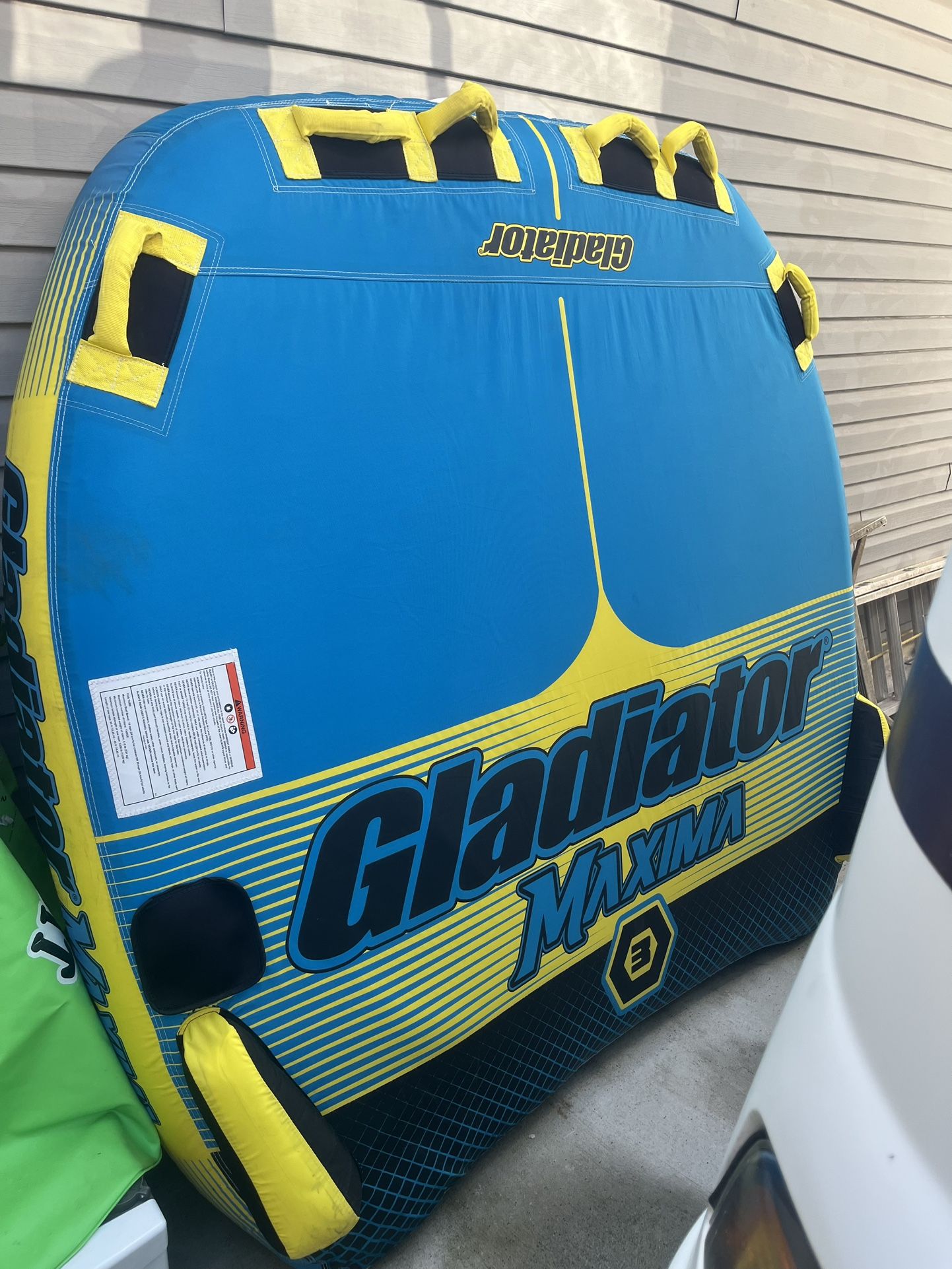 2 Inflatable Towable Water Rafts $60 Each Speed Zone And Gladiator Maxima 3 Raft