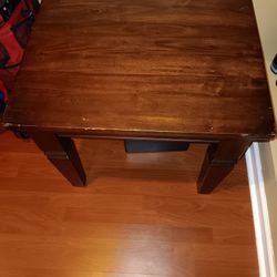 Oak Wood End Table Set Of 2