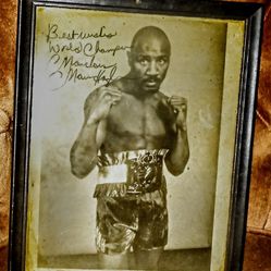 Autographed Vintage Boxing Picture 