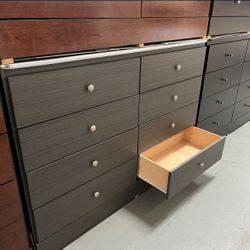 New Grey 8 Drawer Dresser