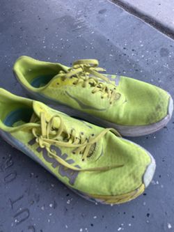 Hoka Rocket X Blue Glass Evening Primrose size 9.5 men