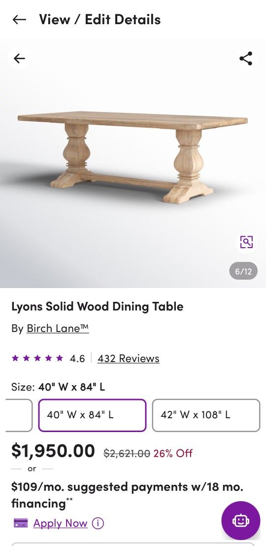 Dining Table