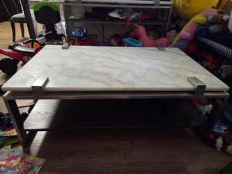 Marble coffee table and TV stand
